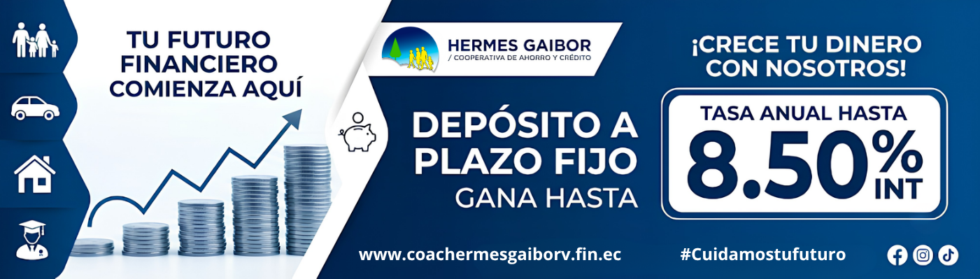 Plazo fijo Cooperativa Hermes Gaibor